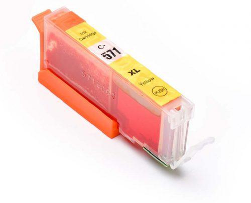 Cartouche CL-571XLY Yellow pour imprimante Jet d'encre Compatible Canon - 0