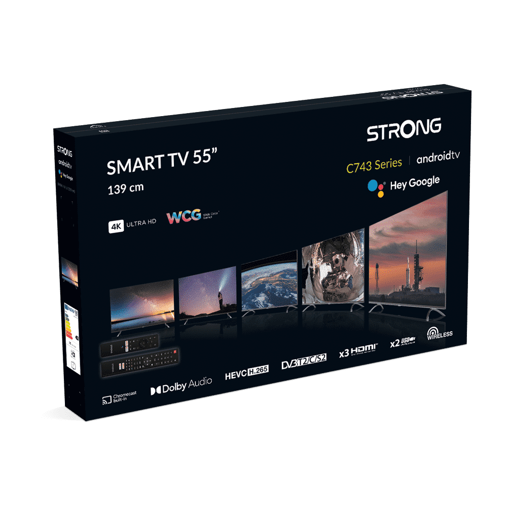Strong SRT 55UC7433/U - 55" (140cm) LED UHD 4K ANDROID TV - TV - 1