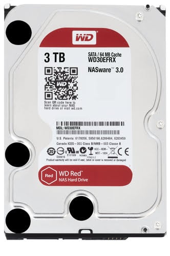 Disque dur interne 3.5" WD 3To RED PLUS 64Mo SATA III 6Gb - WD30EFRX