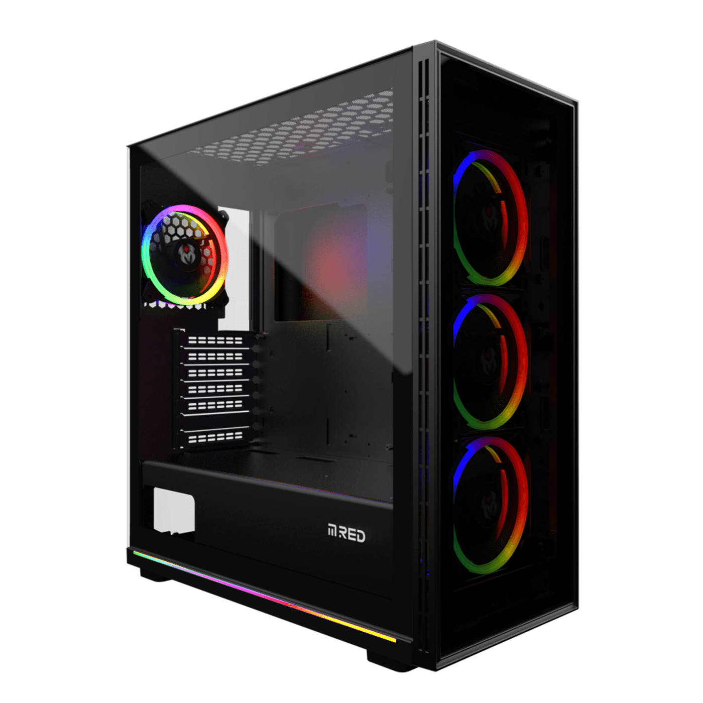 M.RED ARGB Noir - Boîtier PC M.RED - Cybertek.fr - 0