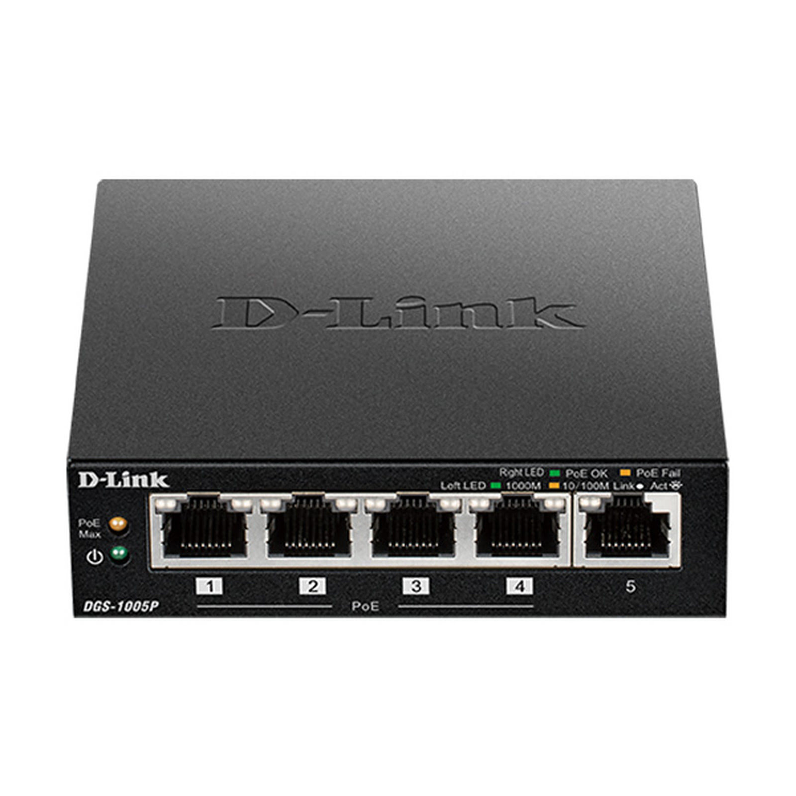 Switch D-Link 5 Ports 10/100/1000Mbps DGS-1005P (4 POE)