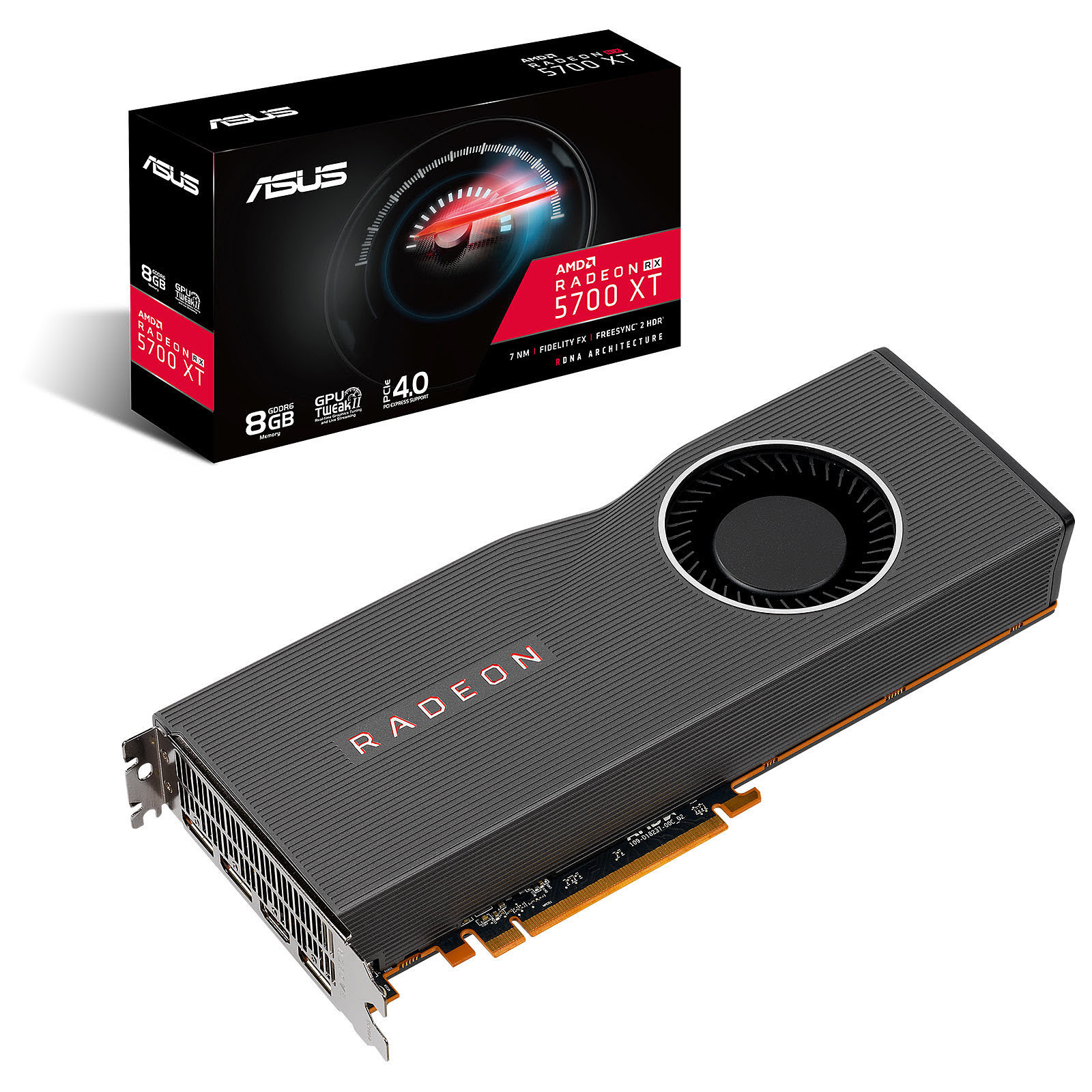 Asus RX5700XT-8G  - Carte graphique Asus - Cybertek.fr - 0