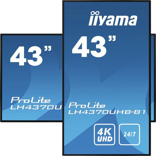 Iiyama LH4370UHB-B1 (LH4370UHB-B1) - Achat / Vente Affichage dynamique sur Cybertek.fr - 1
