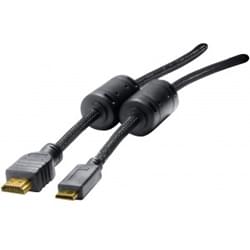 image produit   Câble mini HDMI Mâle / HDMI mâle  Cybertek