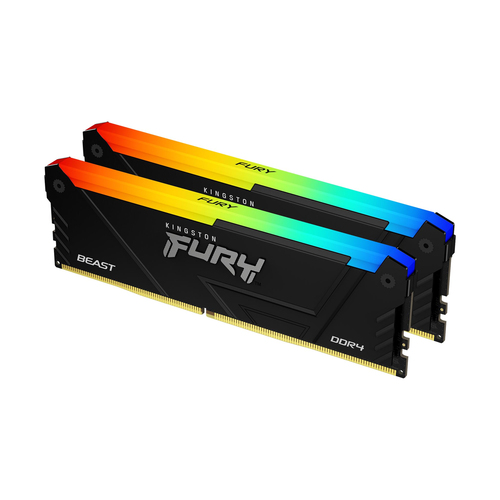 Kingston Fury Beast RGB 32Go (2x16Go) DDR4 3200MHz - Mémoire PC Kingston sur Cybertek.fr - 0