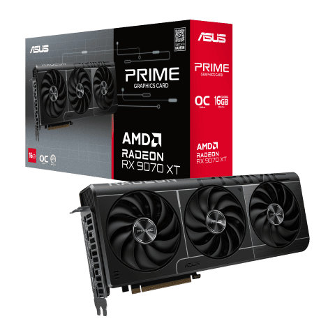 Asus Prime Radeon RX 9070 XT OC Edition 16GB GDDR6# - Carte graphique - 0