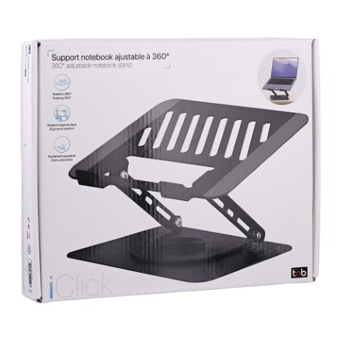 iClick Support notebook - Gris - Accessoire PC portable T'nB - 1