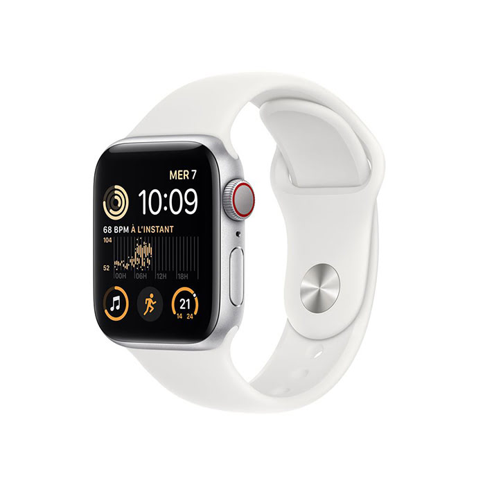 Apple Apple Watch SE (GPS + Cellular) - Blanc  (MNPP3NF/A) - Achat / Vente Objet connecté / Domotique sur Cybertek.fr - 0