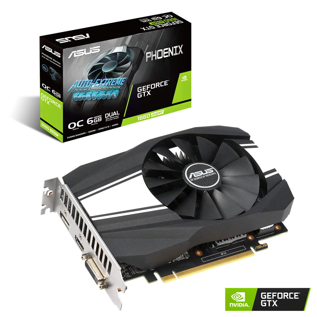 Asus GTX 1660 SUPER PH-GTX1660S-O6G  - Carte graphique Asus - 0
