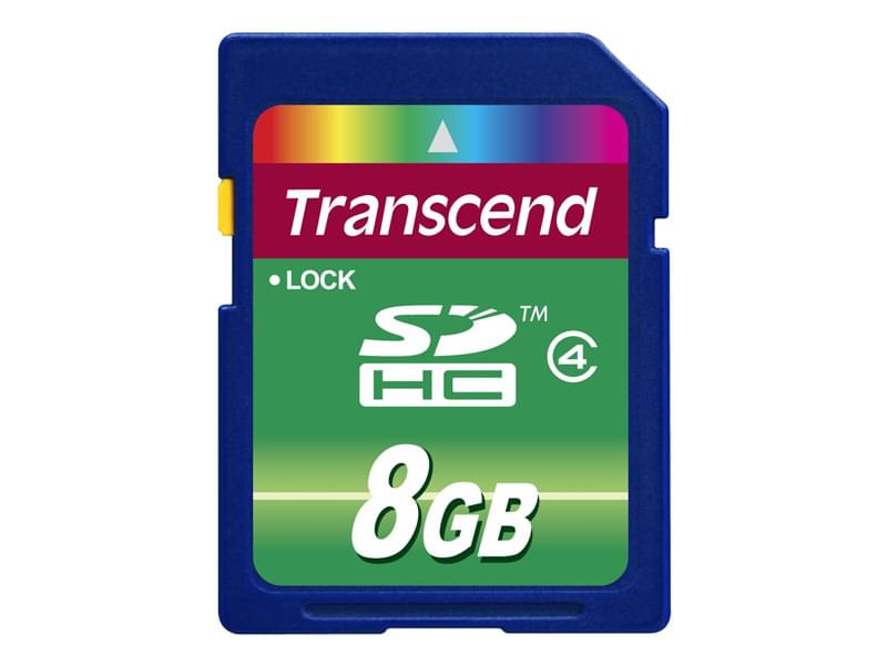 Transcend SDHC 8Go  class 4 - Carte mémoire Transcend - 0