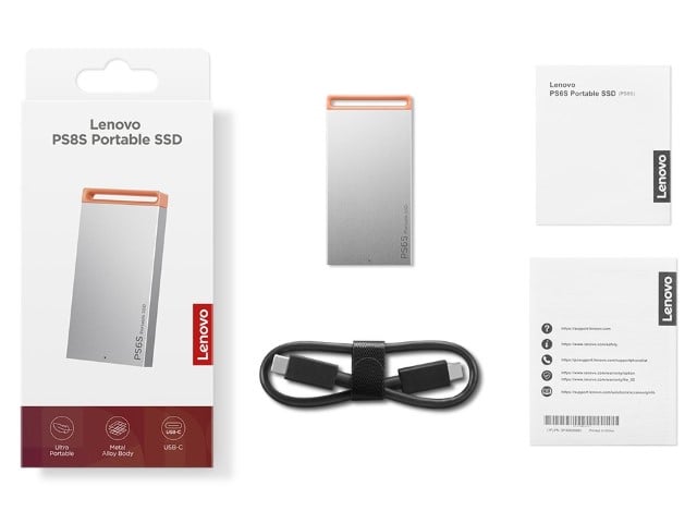 Lenovo SSD portable PS6S 1TB (GXB1T57737) - Achat / Vente Disque SSD externe sur Cybertek.fr - 6
