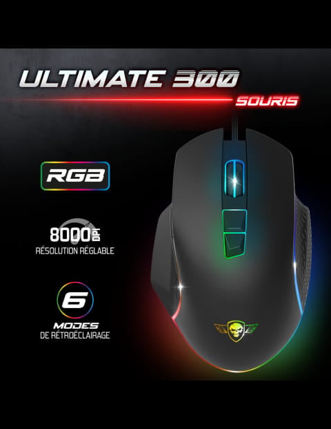 Spirit Of Gamer 4 en 1 Ultimate 300 - Clavier/Souris/Tapis/Casque (CLS-MKH300) - Achat / Vente Pack Peripheriques sur Cybertek.fr - 5