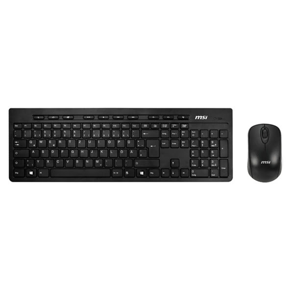 Clavier PC MSI MSI clavier/souris sans fils noir AP1622