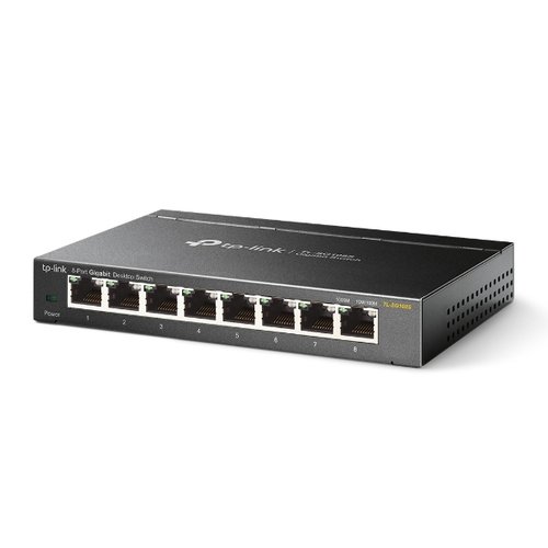 Switch TP-Link TL-SG108S - 8 (ports)/10/100/1000/Sans POE/Non manageable - 0