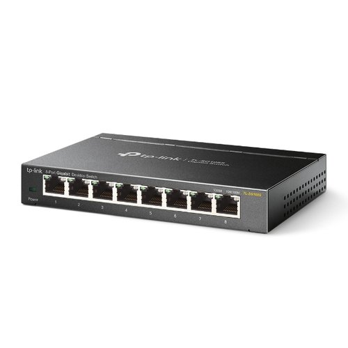 Switch TP-Link TL-SG108S - 8 (ports)/10/100/1000/Sans POE/Non manageable - 0
