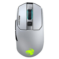 Roccat KAIN 202 AIMO Blanche - Sans Fil/16K DPI/6 B./RGB