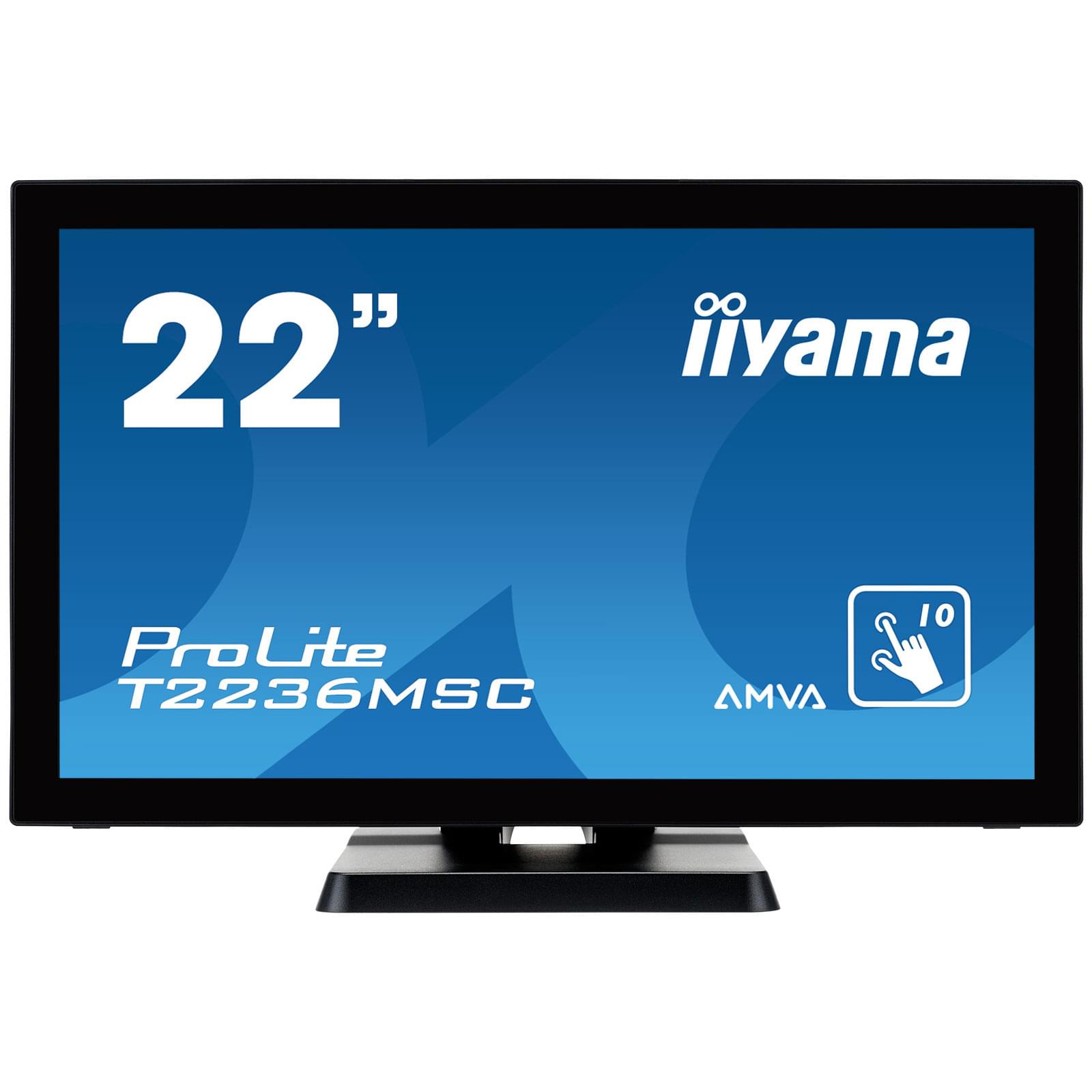 Iiyama 22"  T2236MSC-B2 - Ecran PC Iiyama - Cybertek.fr - 0