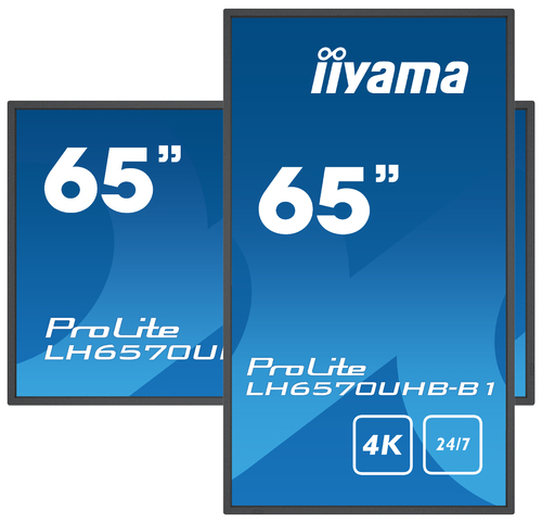 Iiyama LH6570UHB-B1 (LH6570UHB-B1) - Achat / Vente Affichage dynamique sur Cybertek.fr - 0