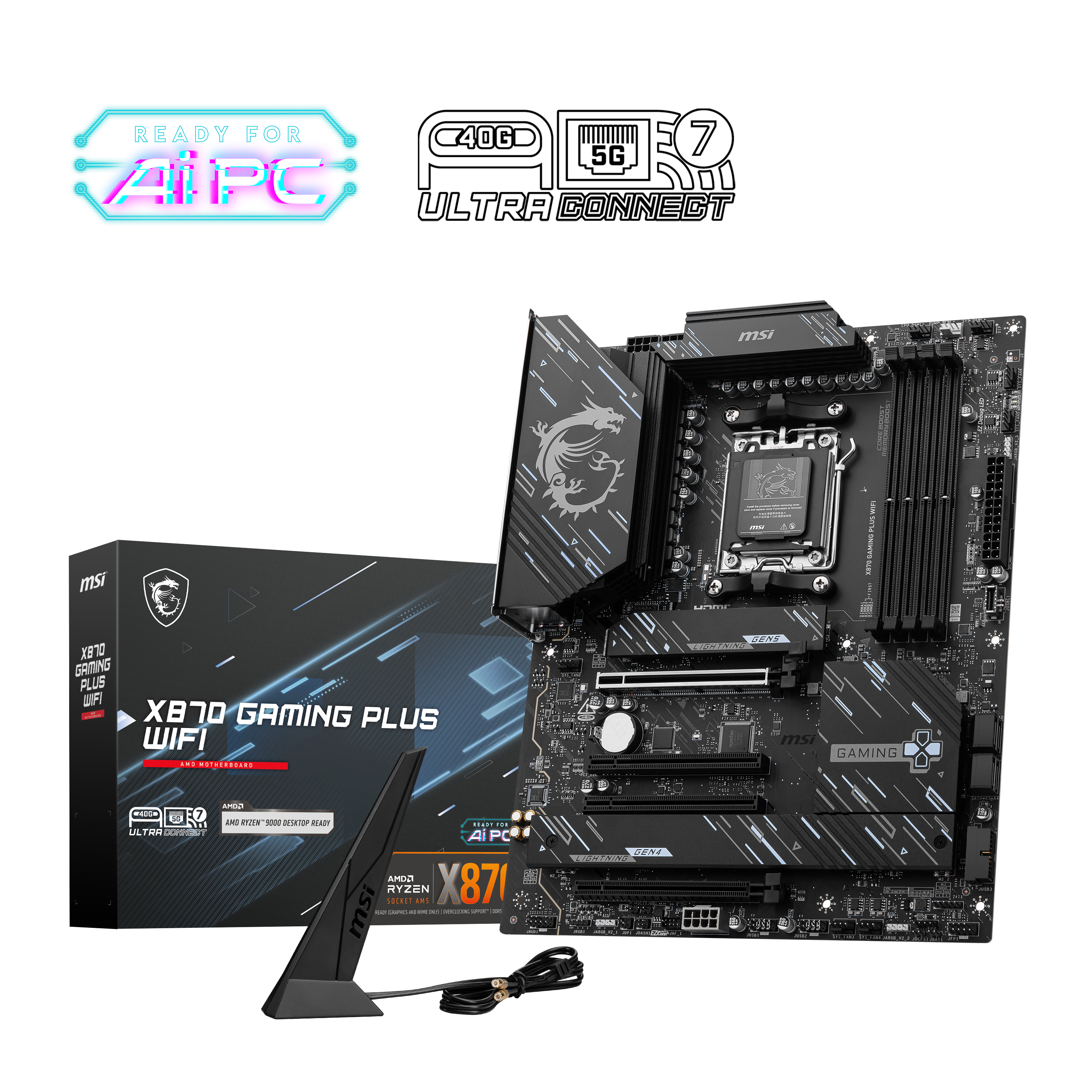 MSI X870 GAMING PLUS WIFI ATX  - Carte mère MSI - Cybertek.fr - 0
