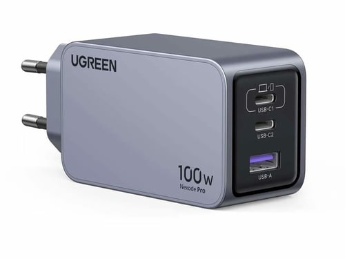 UGREEN Chargeur secteur 100W 3 ports + Câble USB-C - 1,5m (25874) - Achat / Vente Chargeur sur Cybertek.fr - 1