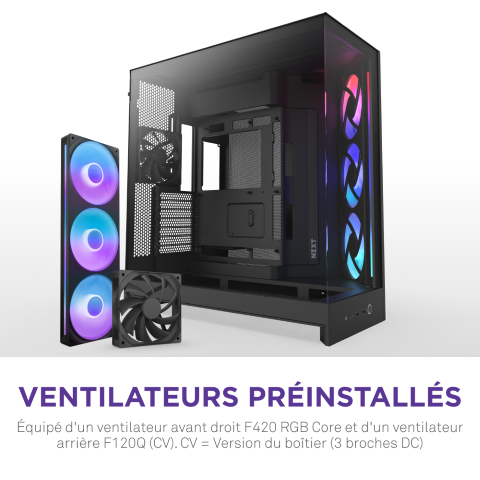 NZXT H9 Flow RGB Noir Noir - Boîtier PC NZXT - Cybertek.fr - 8