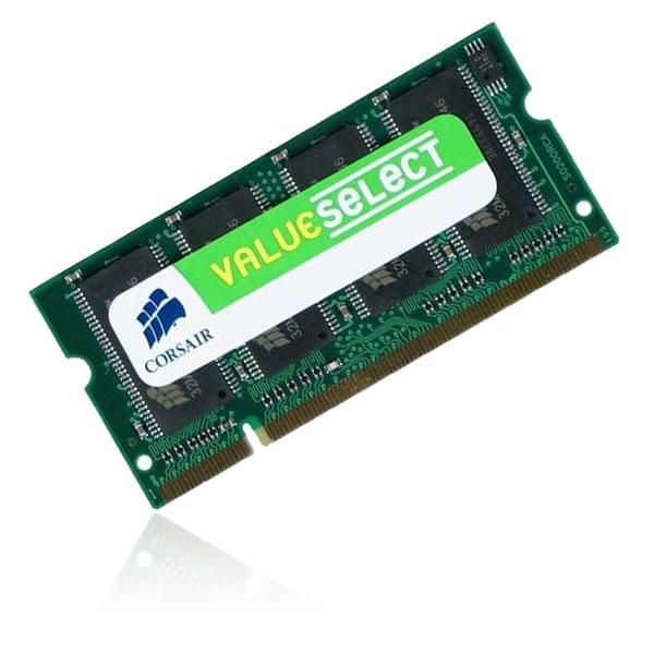 Corsair SO-DIMM 1Go DDR 400 VS1GSDS400  - Mémoire PC portable - 0