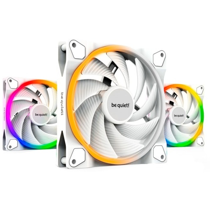 Be Quiet! Light Wings 140mm PWM ARGB Kit x3 Blanc - Ventilateur boîtier - 0