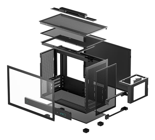 Deepcool CH160 Plus Noir Noir - Boîtier PC Deepcool - Cybertek.fr - 7