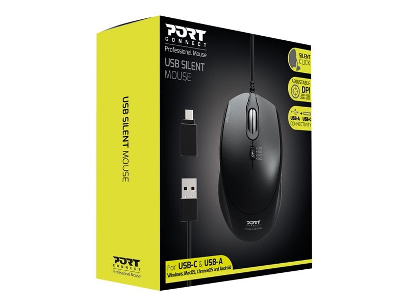 Port Office Pro Silent - Souris PC Port - Cybertek.fr - 1