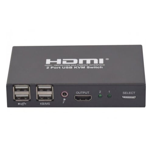 Commutateur HDMI 1.4 - 2 entrées/1 sortie - Commutateur Cybertek - 0