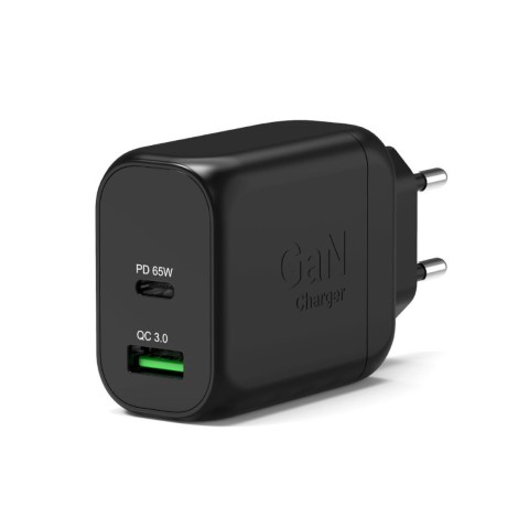 Port Chargeur mural GaN 65W - 2 ports + Câble USB-C 2m (902065EPEU) - Achat / Vente Chargeur sur Cybertek.fr - 2