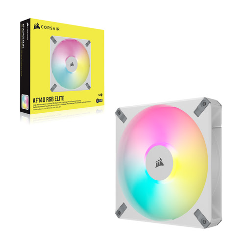 Corsair iCUE AF140 Elite RGB 140 mm Blanc - Ventilateur boîtier - 1