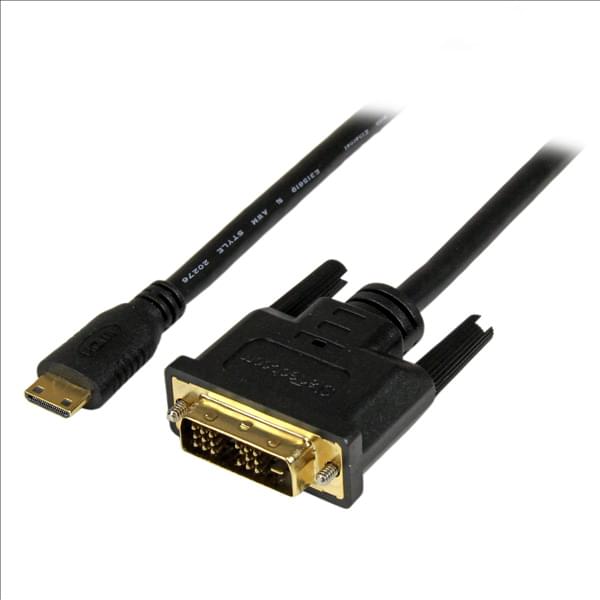 Câble mini HDMI vers DVI-D M/M - 1m - Connectique PC - Cybertek.fr - 0