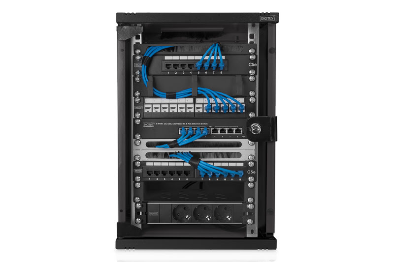 Digitus Coffret 9U 10" 250mm de profondeur - Noir (DN-10-09U-B) - Achat / Vente Réseau divers sur Cybertek.fr - 2