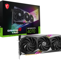 image produit MSI RTX 4070 GAMING X TRIO 12G - DLSS3 Cybertek