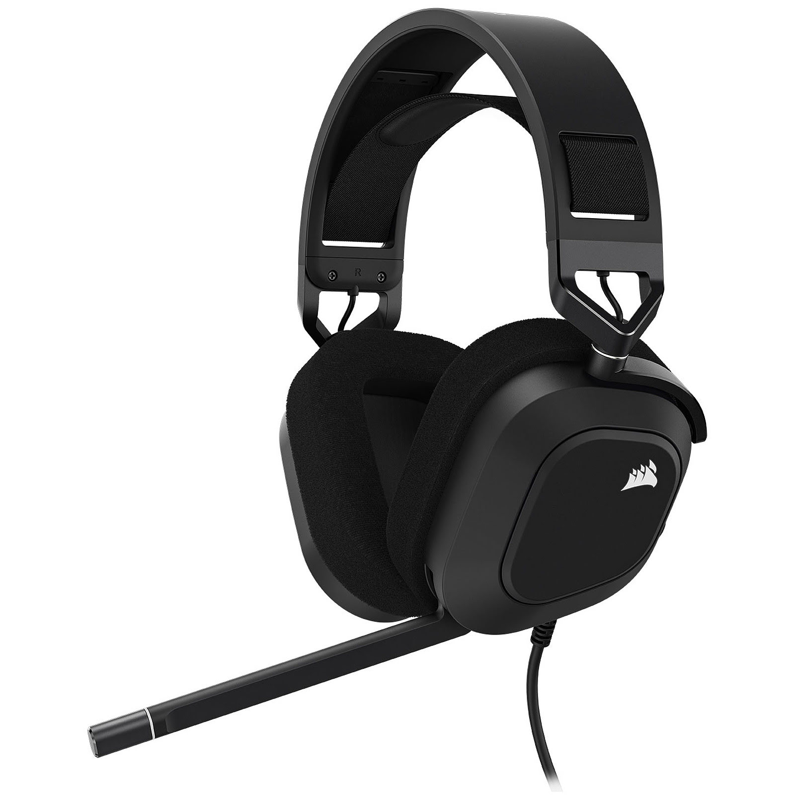 Corsair HS80 RGB USB Carbon 7.1 Surround Gris - Micro-casque