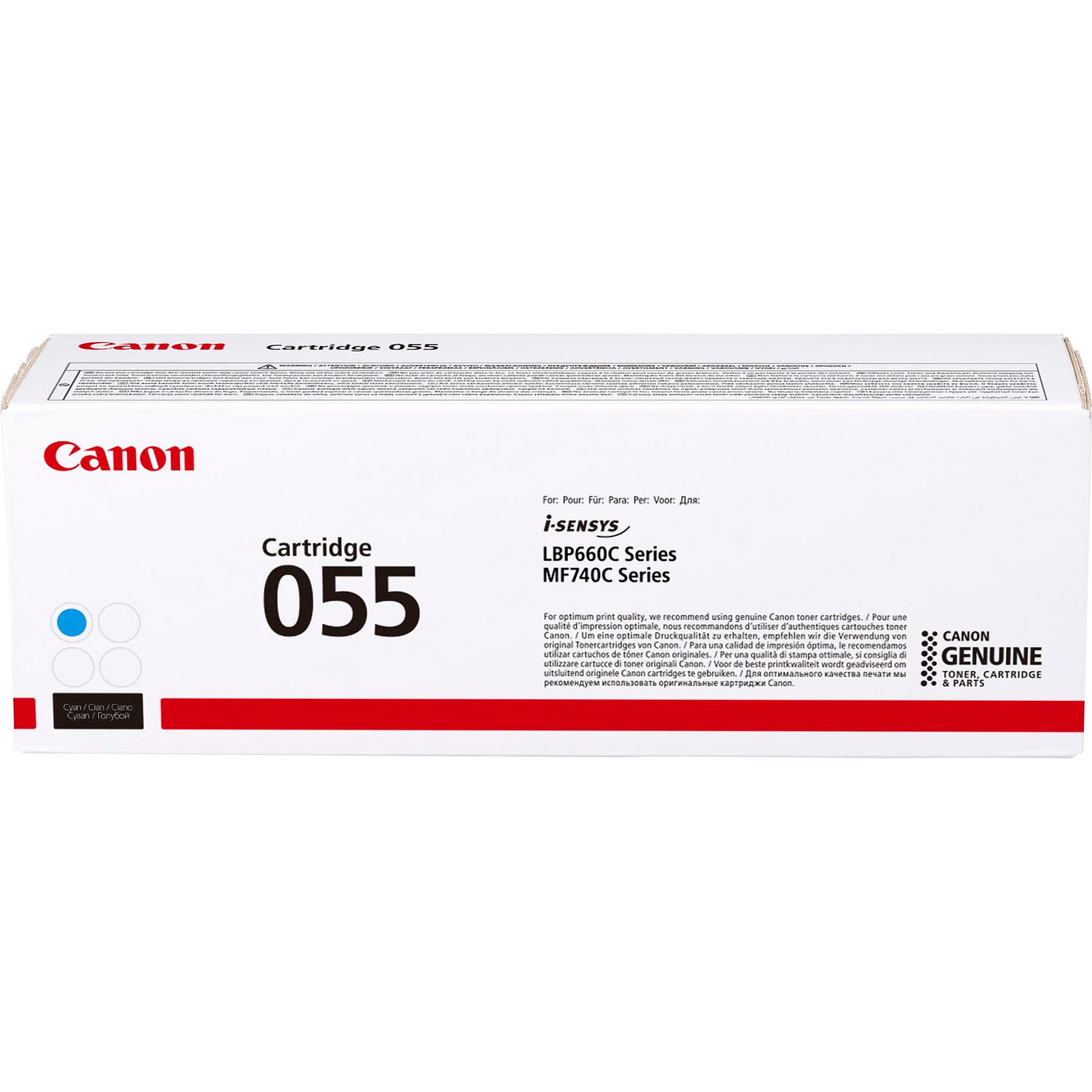 Cartouche 055 Cyan 2100 p - 3015C002 pour imprimante Laser Canon - 1