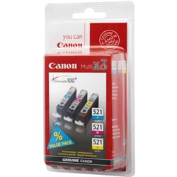 image produit Canon  Pack Cartouche CLI-521 3 couleurs C,M,J Cybertek