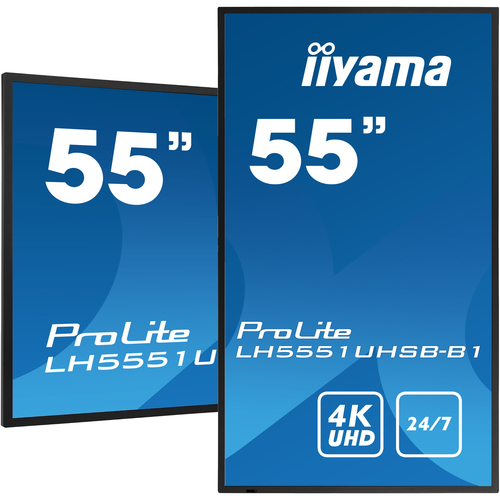 Iiyama LH5551UHSB-B1 (LH5551UHSB-B1) - Achat / Vente Affichage dynamique sur Cybertek.fr - 4