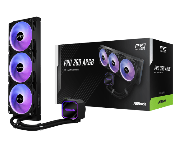 ASRock PRO 360 ARGB - 360mm - Noir - Watercooling ASRock - 1