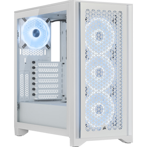 Corsair iCUE 4000D Airflow RGB TG Blanc Blanc - Boîtier PC - 0