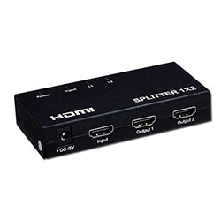 image produit  Splitter Métal HDMI 2.0 - 1 entrée / 2 sorties Cybertek
