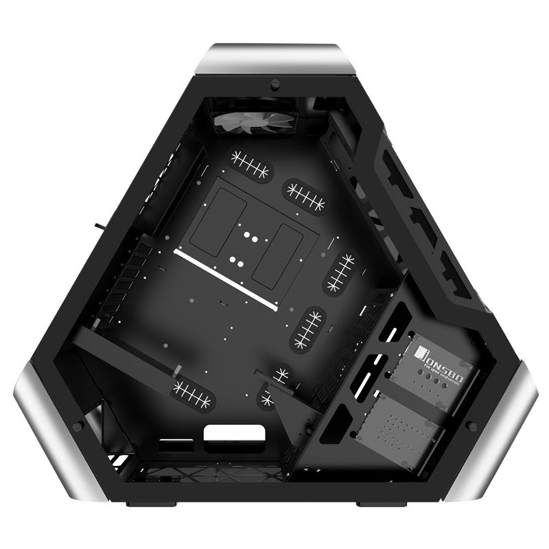 Jonsbo TR03-G Showcase TG Silver Gris - Boîtier PC Jonsbo - 1