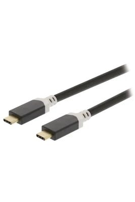 Câble USB-C 3.1 mâle/mâle - 1m - Anthracite# - Connectique PC - 0