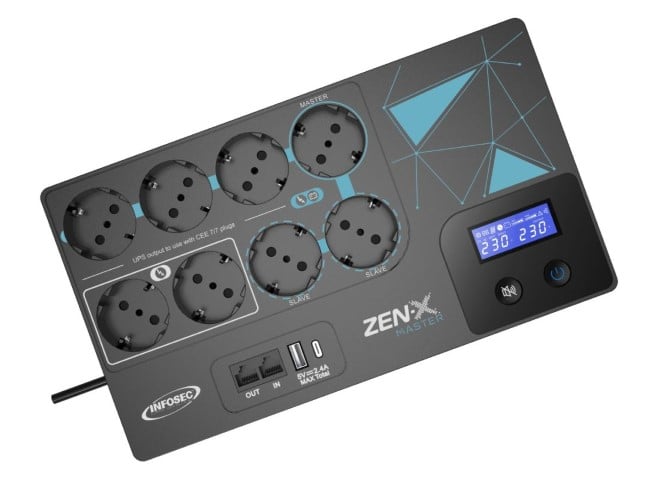 Zen-X Master 600 FR/SCHUKO - 600VA 8 prises - Onduleur Infosec - 0