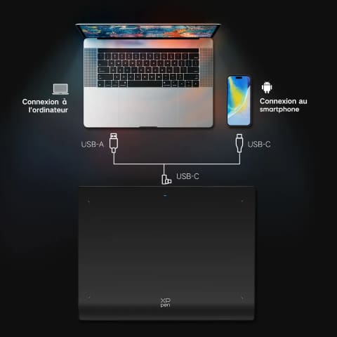 XPPEN Deco Pro XLW Gen 2/5080LPI/15"/Noir - Tablette graphique - 6