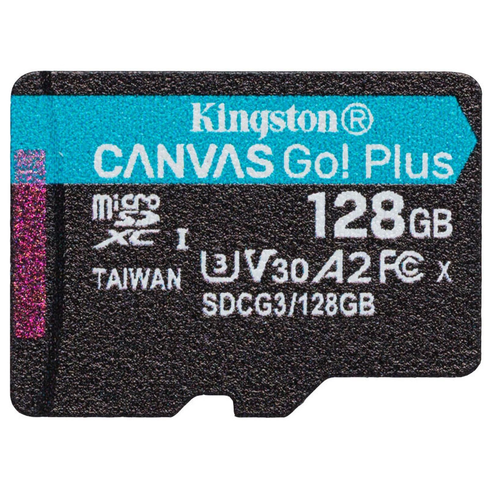 Carte mémoire Kingston Micro SDHC 128Go C10 A2 V30 + Adapt SDCG3/128GB
