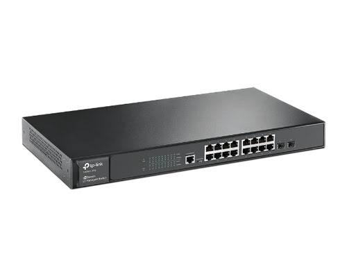 Switch TP-Link 16 ports + 2 SFP 10/100/1000Mbps Man. - TL-SG3216 - 1