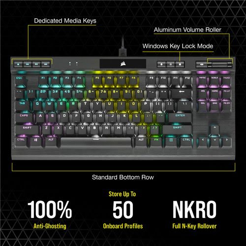 Corsair K70 TKL Champion Series - Clavier PC Corsair - Cybertek.fr - 6