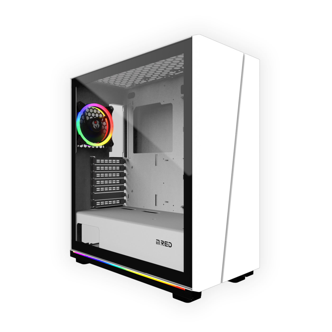 Boitier PC Gamer M.RED Cobalt Blanc ARGB (MR-016)